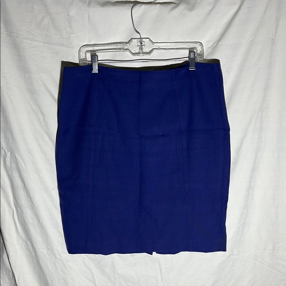 Halogen Blue Pencil Skirt Knee-Length Workwear